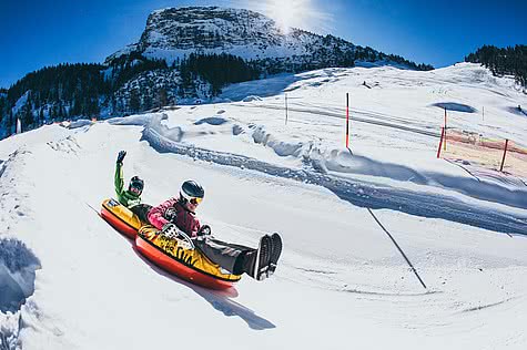 Snowtubing in Krimml Österreich